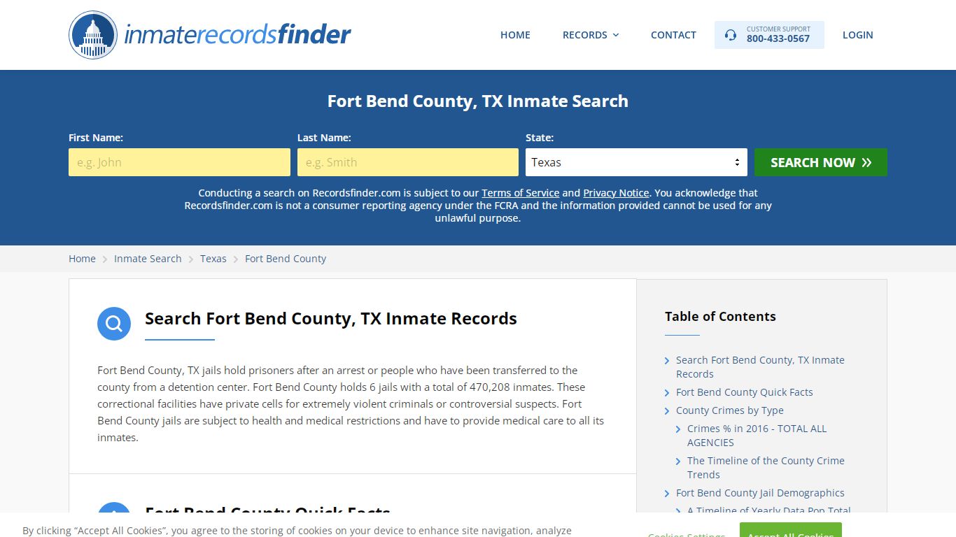 Fort Bend County, TX Inmate Lookup & Jail Records Online